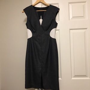 Black Halo Suki Sheath cutout dress